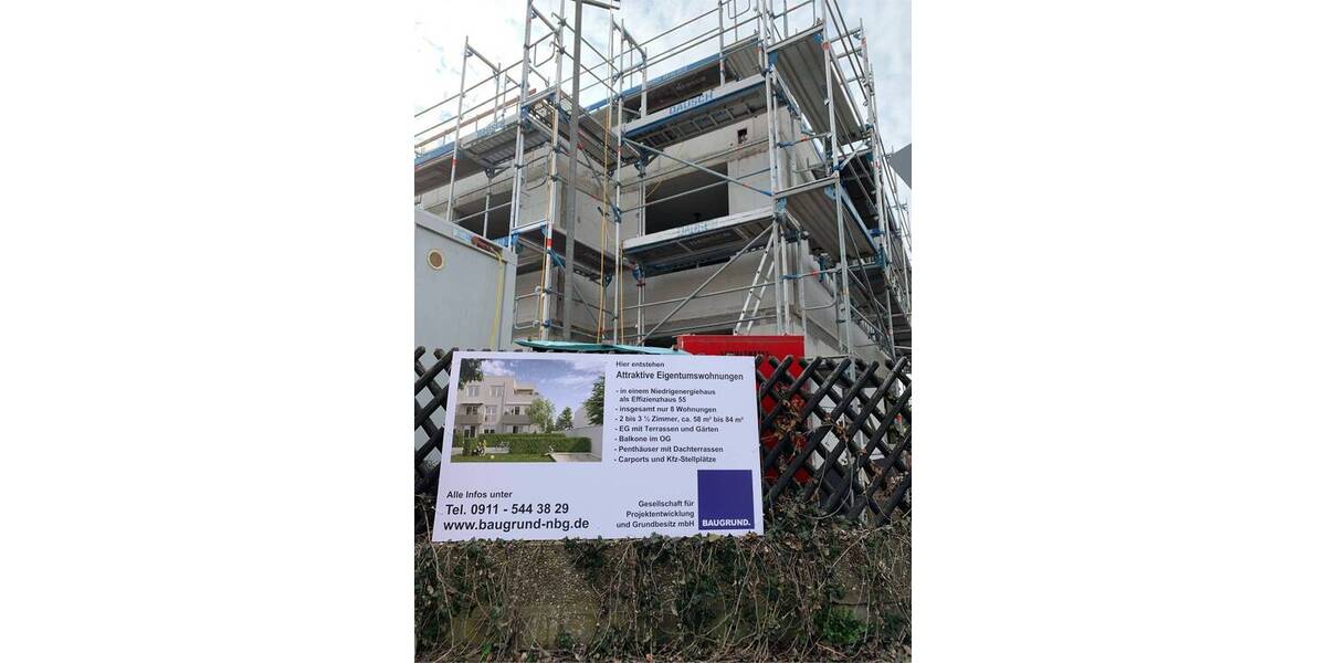 Etagenwohnung Fürth Ronhof - 2 Zimmer, 59 m&sup2;, 369.000&euro; | Angebot:25938783