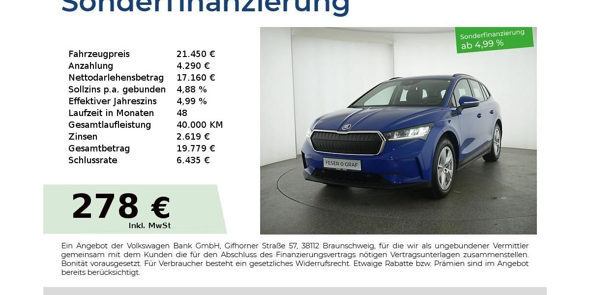 Skoda Enyaq 22.550 km 21.450 &euro; Nürnberg 90441