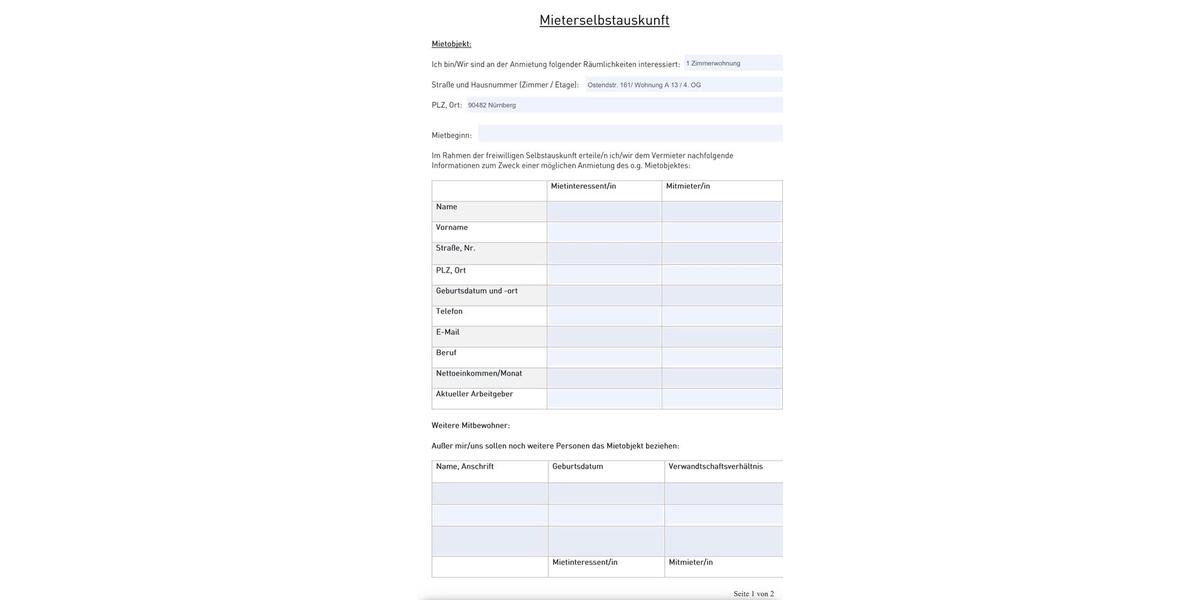 Etagenwohnung Nürnberg Erlenstegen - 1 Zimmer, 31 m&sup2;, 810&euro; | Angebot:27580355