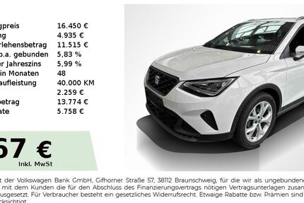 Seat Arona 61.950 km 16.450 &euro; Nürnberg 90431