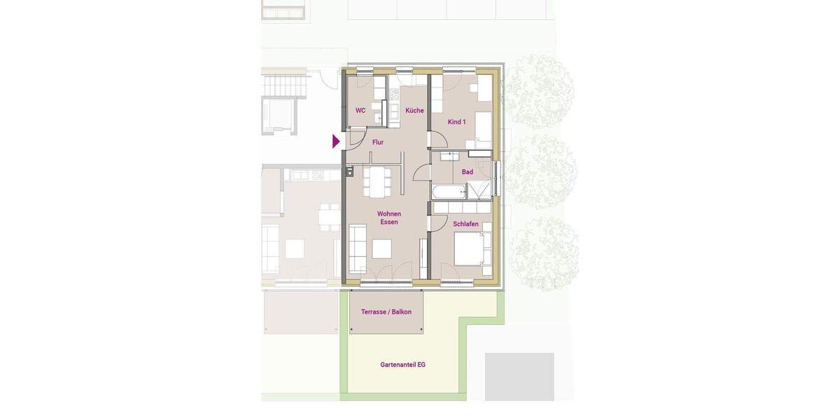 Etagenwohnung Roth - 3 Zimmer, 83 m&sup2;, 414.900&euro; | Angebot:25672886