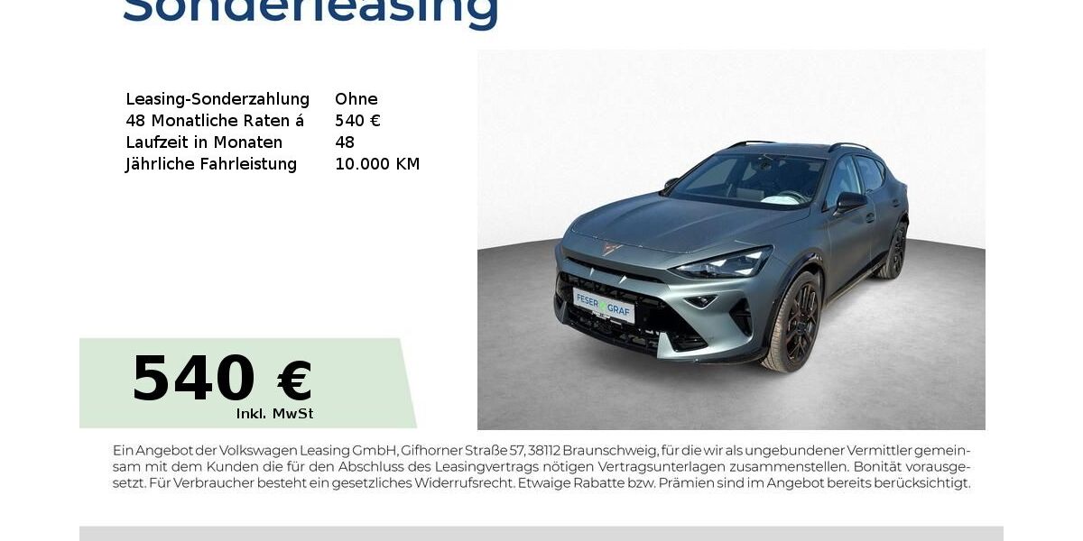 Cupra Formentor 11.700 km 46.950 &euro; Schwabach 91126