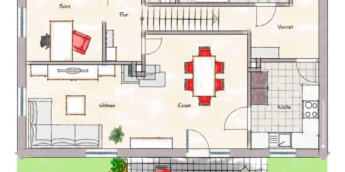 Doppelhaushälfte Erlangen Bruck - 4 Zimmer, 96 m&sup2;, 380.000&euro; | Angebot:25862876