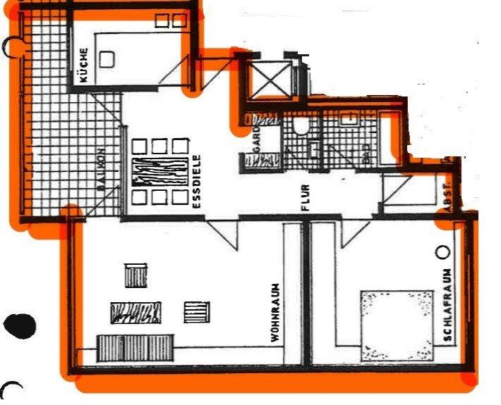 Etagenwohnung Fürth Südstadt - 2 Zimmer, 86 m&sup2;, 995&euro; | Angebot:27605122