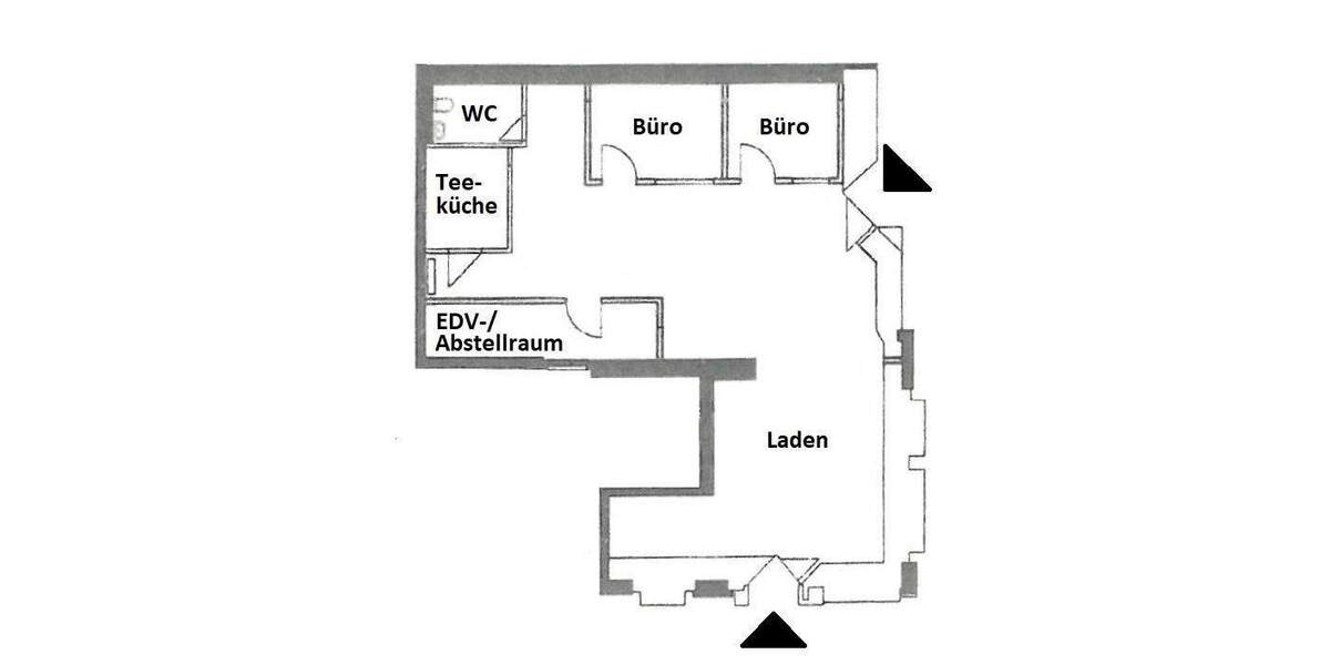 Gewerbeobjekt Fürth Innenstadt - 3 Zimmer, 1.250&euro; | Angebot:25704390