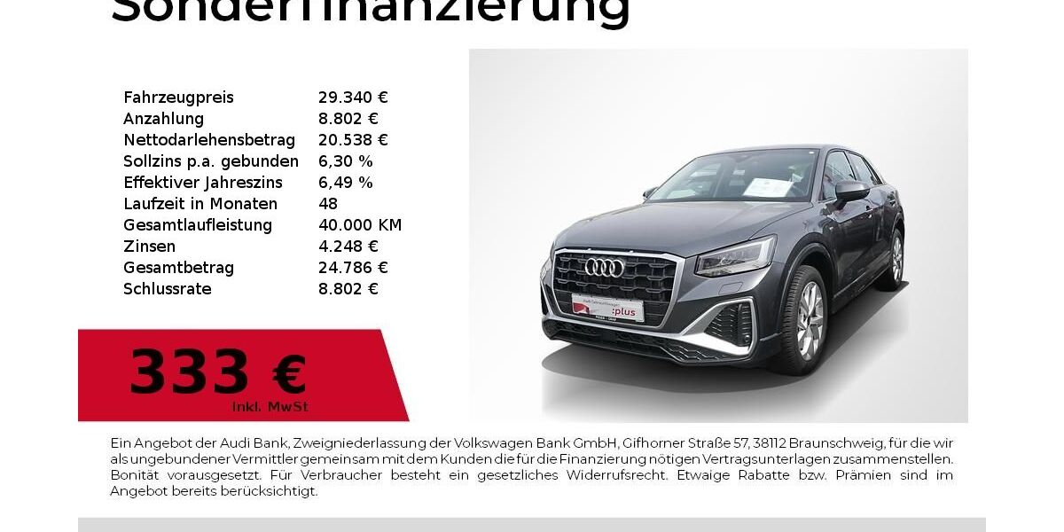 Audi Q2 18.400 km 29.340 &euro; Lauf an der Pegnitz 91207