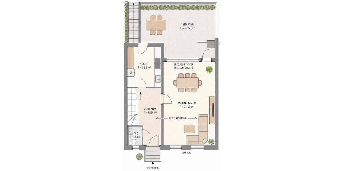 Reihenhaus Nürnberg Altenfurt - 4 Zimmer, 100 m&sup2;, 480.000&euro; | Angebot:27267926