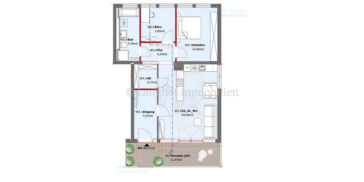 Etagenwohnung Schwarzenbruck - 3 Zimmer, 80 m&sup2;, 246.000&euro; | Angebot:25747832