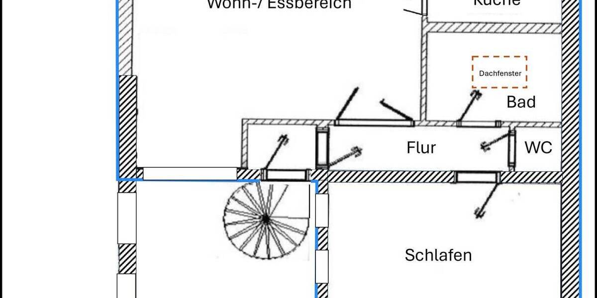 Etagenwohnung Fürth Innenstadt - 2 Zimmer, 77 m&sup2;, 785&euro; | Angebot:26015836