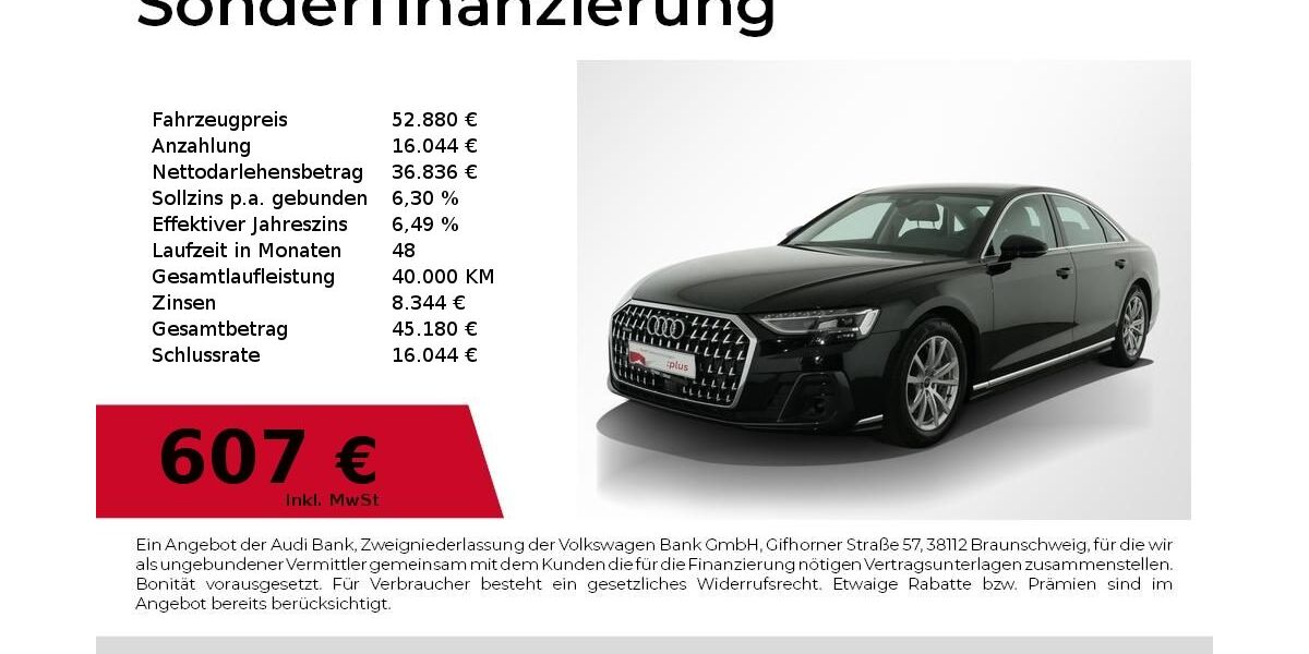 Audi A8 52.300 km 52.880 &euro; Nürnberg 90411
