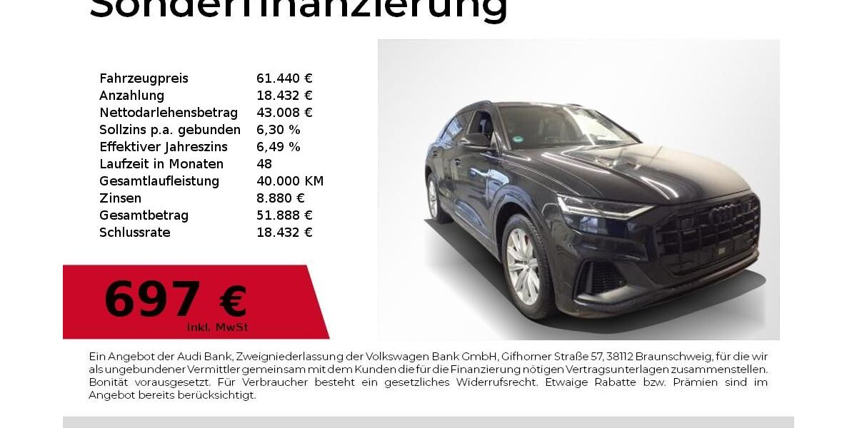 Audi Q8 51.600 km 61.440 &euro; Nürnberg 90411