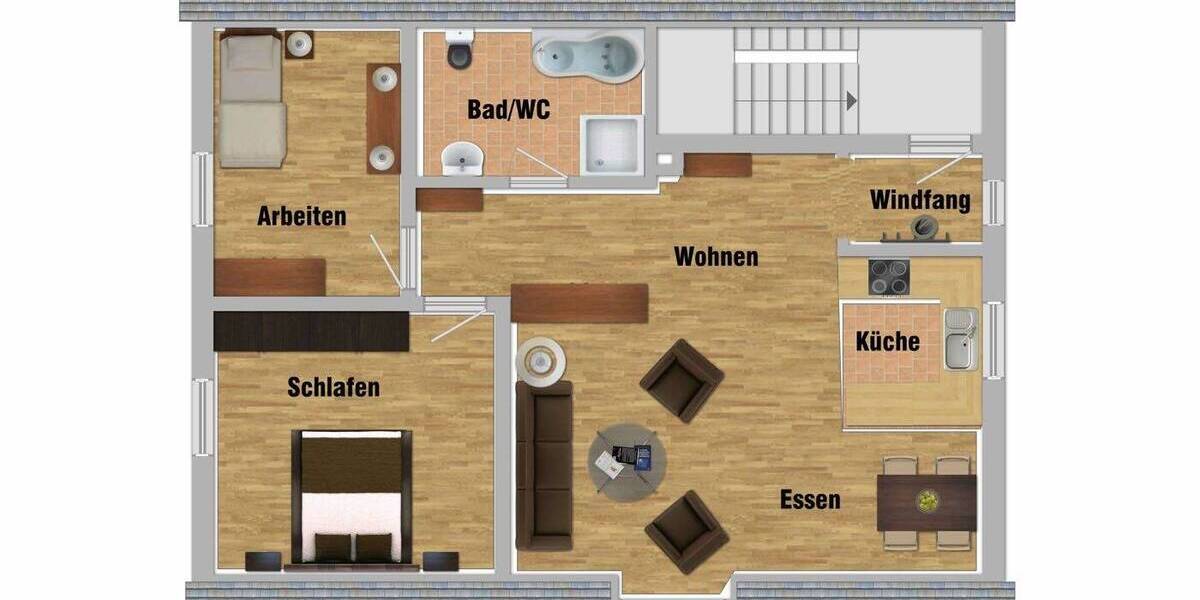 Etagenwohnung Schwarzenbruck / Ochenbruck Schwarzenbruck - 3 Zimmer, 57 m&sup2;, 184.000&euro; | Angebot:25726907