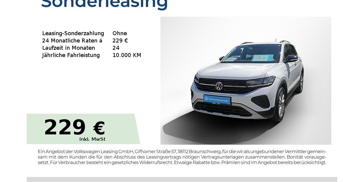 VW T-Cross 17.650 km 22.940 &euro; Erlangen 91058