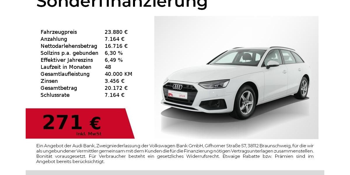 Audi A4 45.200 km 23.880 &euro; Nürnberg 90411
