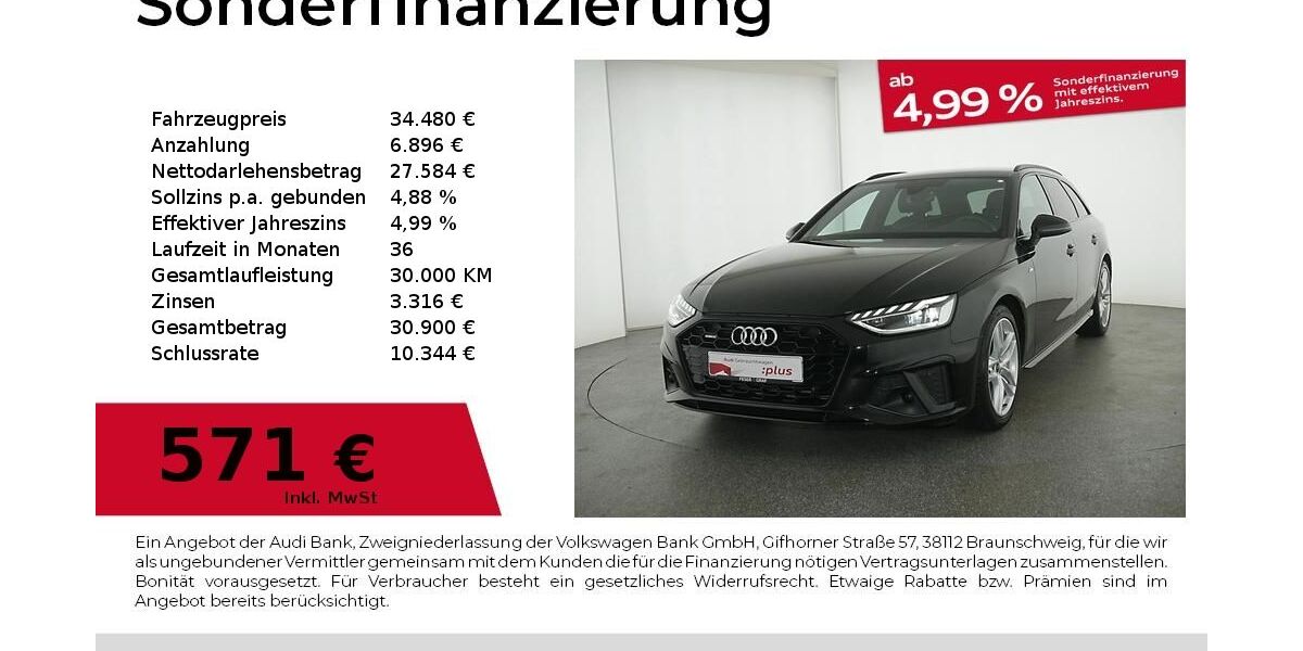 Audi A4 43.471 km 34.480 &euro; Nürnberg 90441