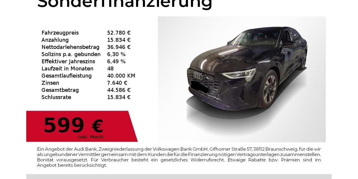 Audi Q8 e-tron 27.300 km 52.780 &euro; Höchstadt an der Aisch 91315