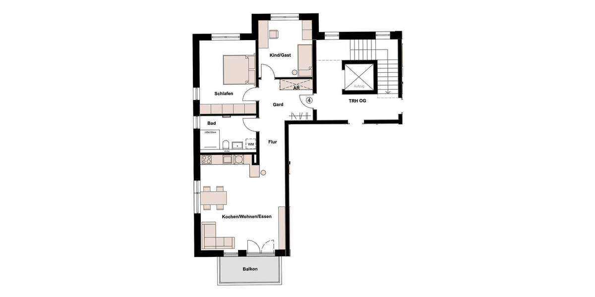Etagenwohnung Fürth Ronhof - 3 Zimmer, 78 m&sup2;, 459.000&euro; | Angebot:26657411