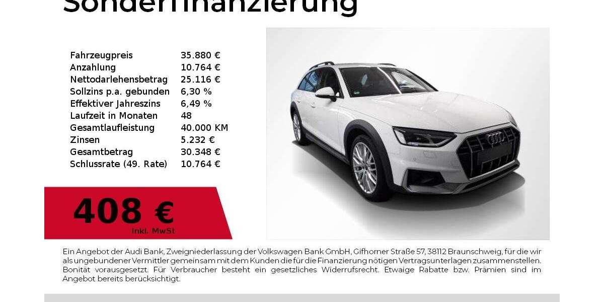 Audi A4 allroad 43.200 km 35.880 &euro; Nürnberg 90411