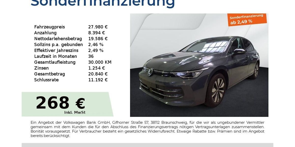 VW Golf 25.824 km 27.980 &euro; Fürth 90763