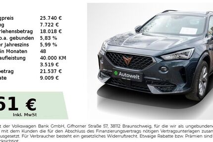 Cupra Formentor 19.950 km 25.740 &euro; Nürnberg 90431