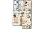 Etagenwohnung Nürnberg Kleinweidenmühle - 3 Zimmer, 70 m&sup2;, 1.380&euro; | Angebot:27607952