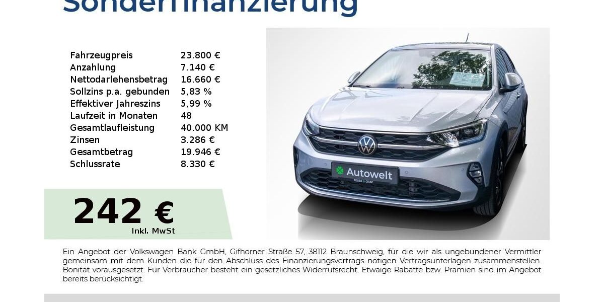 VW Taigo 22.650 km 23.800 &euro; Nürnberg 90431