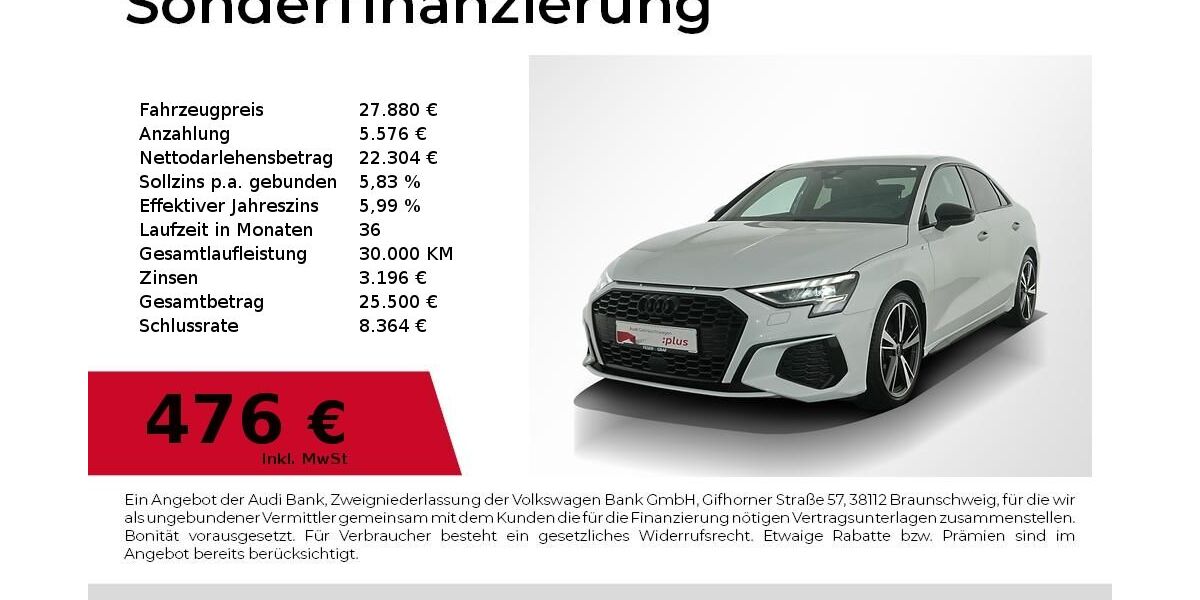 Audi A3 36.772 km 27.880 &euro; Nürnberg 90441
