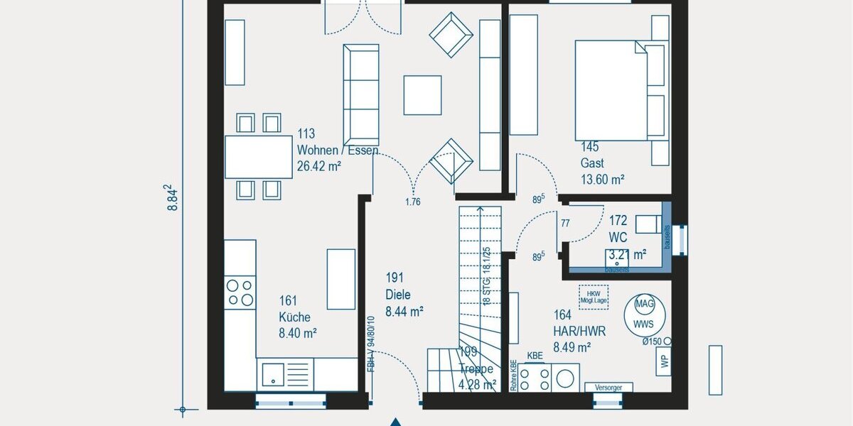 Seltene Gelegenheit : Igelsdorf EFH als Doppelhaus gestellt , mit großen Grundstück Schlüsselfertg - Einfamilienhaus Baiersdorf - Igelsdorf Igelsdorf | Angebot:27479255