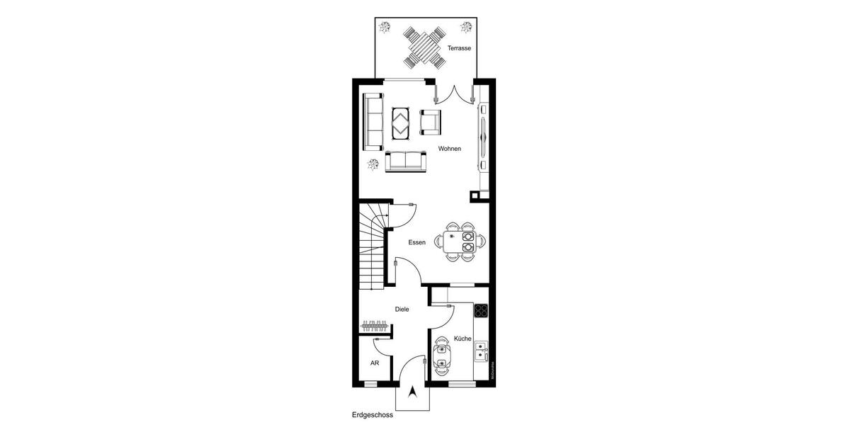 Gepflegtes Reihenmittelhaus in bevorzugter Lage und ruhiger Umgebung - Reihenmittelhaus Nürnberg 10809564000 | Angebot:25806883