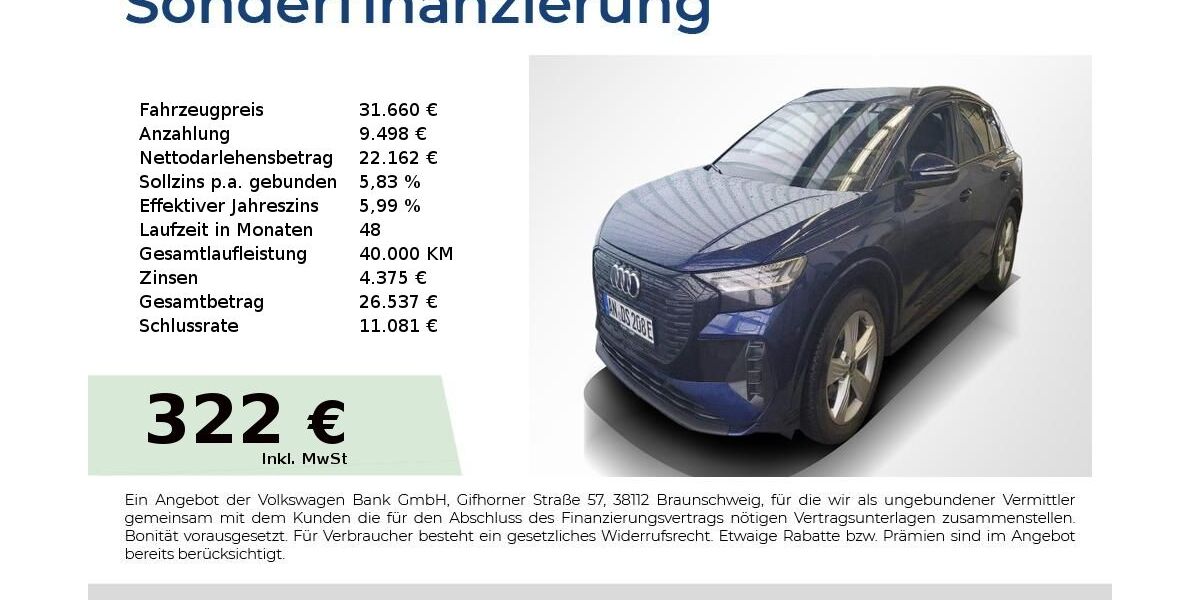 Audi Q4 87.050 km 31.660 &euro; Nürnberg 90431