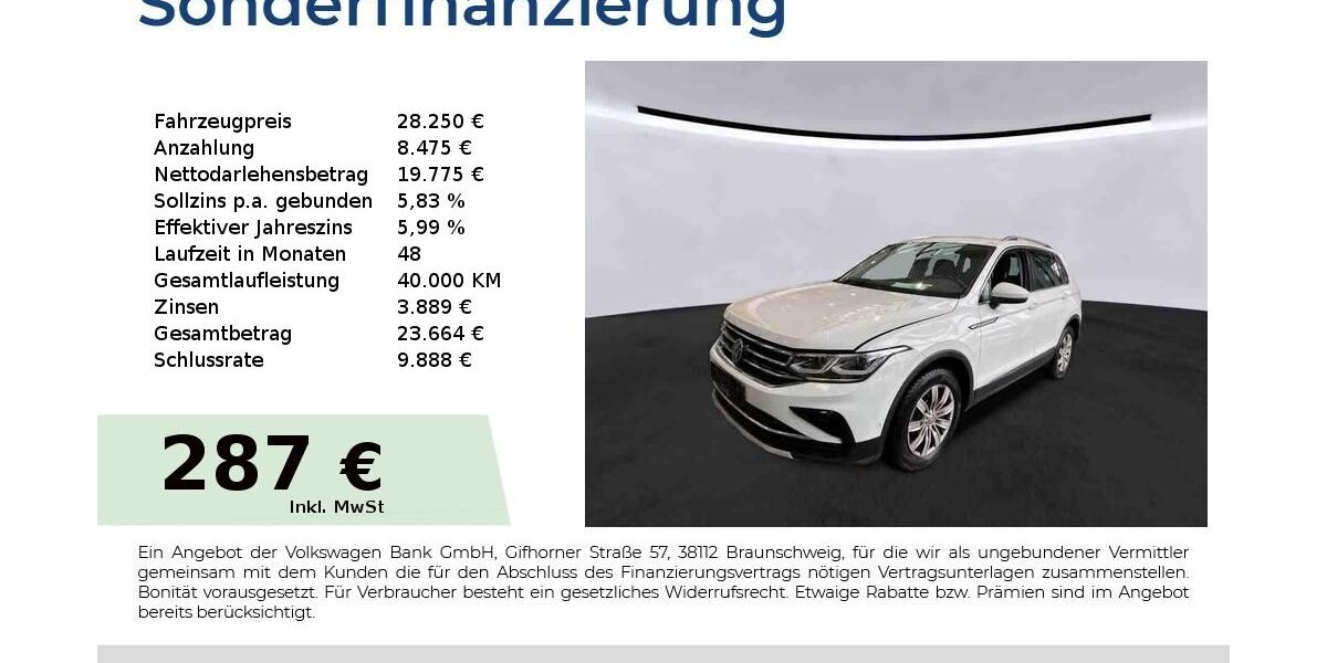 VW Tiguan 73.250 km 27.770 &euro; Nürnberg 90431