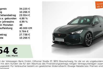Cupra Leon 37.350 km 34.220 &euro; Nürnberg 90441
