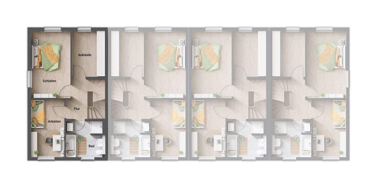 Reihenmittelhaus Forchheim - 5 Zimmer, 141 m&sup2;, 694.357&euro; | Angebot:25734205