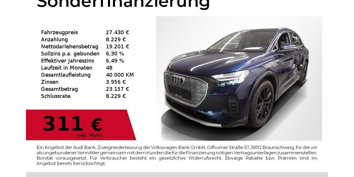 Audi Q4 e-tron 75.000 km 26.920 &euro; Nürnberg 90411