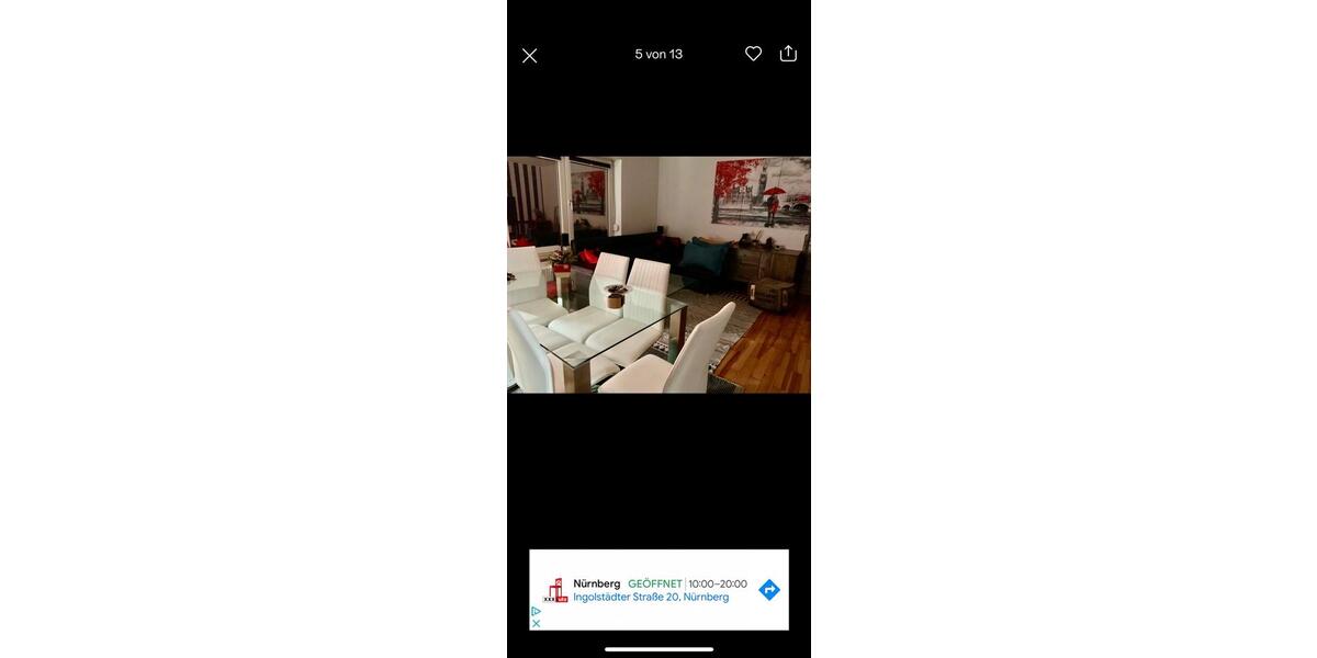 Etagenwohnung Erlangen Am Anger - 1 Zimmer, 11 m&sup2;, 550&euro; | Angebot:24747320