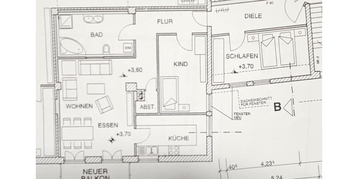Etagenwohnung Erlangen Alterlangen - 3 Zimmer, 87 m&sup2;, 995&euro; | Angebot:25855037