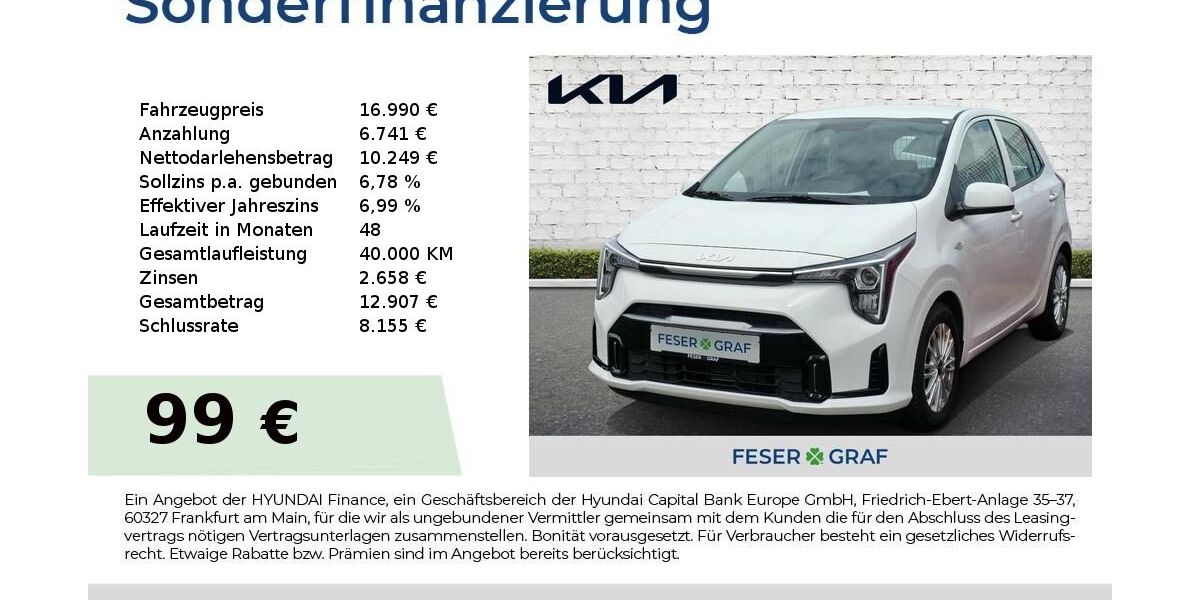 Kia Picanto 8.214 km 16.990 &euro; Roth 91154