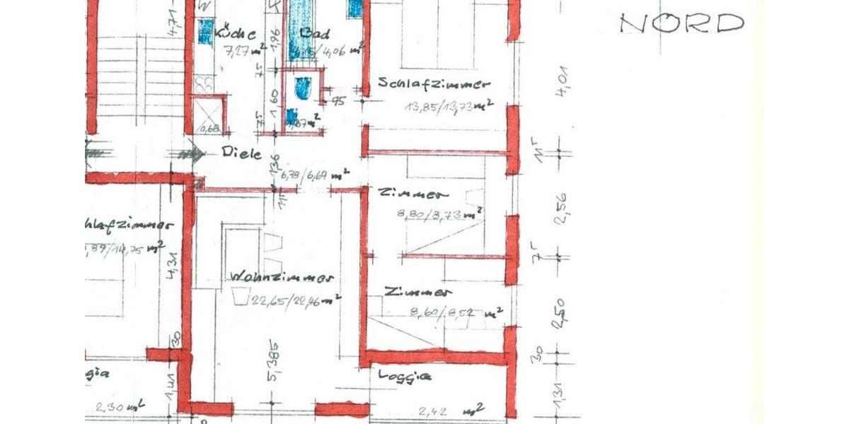 Etagenwohnung Röthenbach an der Pegnitz - 4 Zimmer, 77 m&sup2;, 275.000&euro; | Angebot:25922362