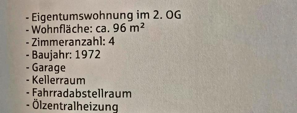 Etagenwohnung Forchheim - 4 Zimmer, 96 m&sup2;, 325.000&euro; | Angebot:23200395