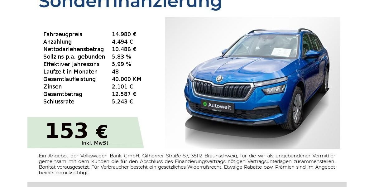 Skoda Kamiq 86.450 km 14.980 &euro; Nürnberg 90431