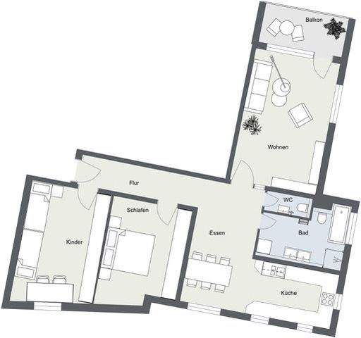 Etagenwohnung Fürth Nordstadt - 3 Zimmer, 355.000&euro; | Angebot:25732013