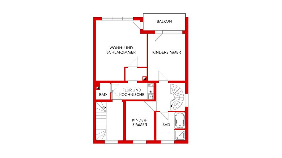 Einfamilienhaus Nürnberg Sankt Leonhard - 9 Zimmer, 210 m&sup2;, 629.000&euro; | Angebot:26476452