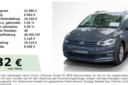 VW Touran 125.250 km 22.880 &euro; Nürnberg 90431