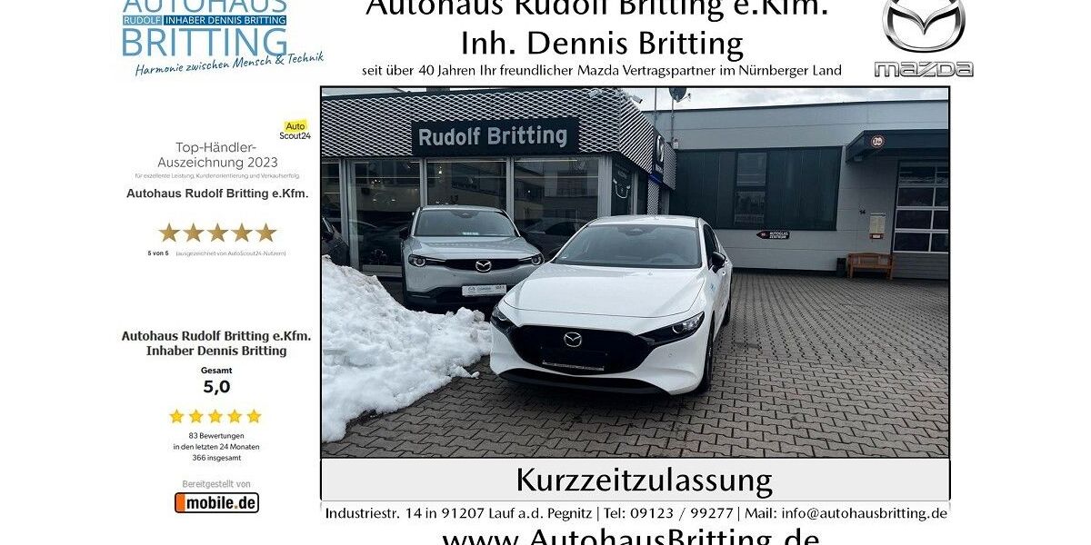 Mazda 3 5.000 km 24.790 &euro; Lauf 91207
