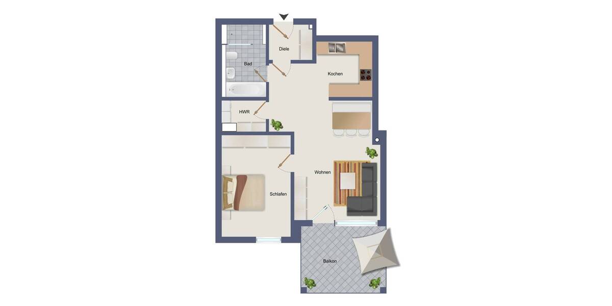 Etagenwohnung Altdorf-Ludersheim Ludersheim - 2 Zimmer, 63 m&sup2;, 870&euro; | Angebot:26672113