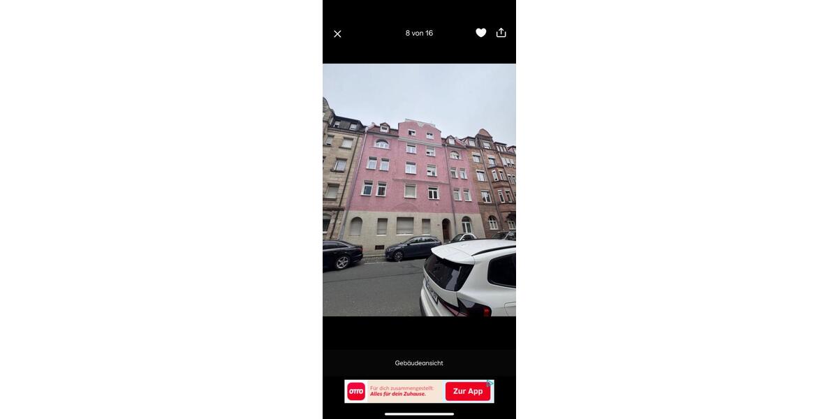 Etagenwohnung Nürnberg Altstadt, St. Lorenz - 3 Zimmer, 74 m&sup2;, 530&euro; | Angebot:25908700