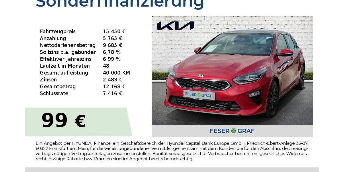Kia ceed / Ceed 96.417 km 15.450 &euro; Roth 91154
