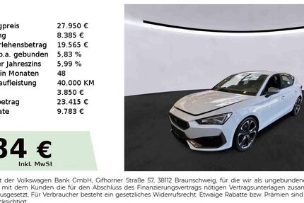 Cupra Leon 66.150 km 27.440 &euro; Nürnberg 90431