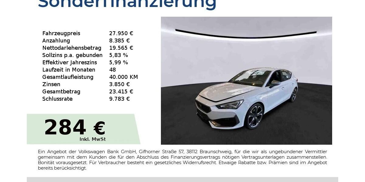 Cupra Leon 66.150 km 27.440 &euro; Nürnberg 90431