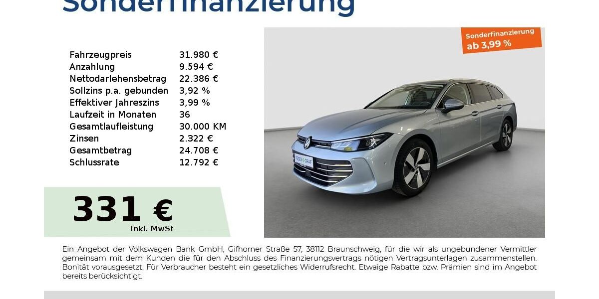 VW Passat 12.010 km 31.690 &euro; Fürth 90763